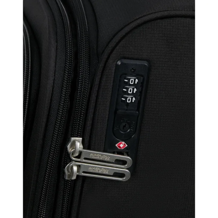 Transavia Trolleys|Handbagage Trolleys>American Tourister Cloudrider Spinner S Expandable TSA jet black