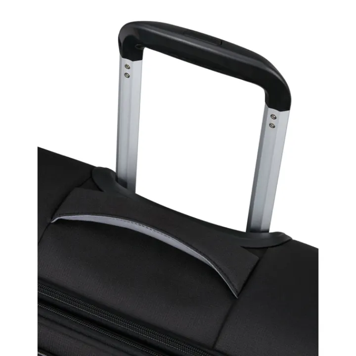 Transavia Trolleys|Handbagage Trolleys>American Tourister Cloudrider Spinner S Expandable TSA jet black