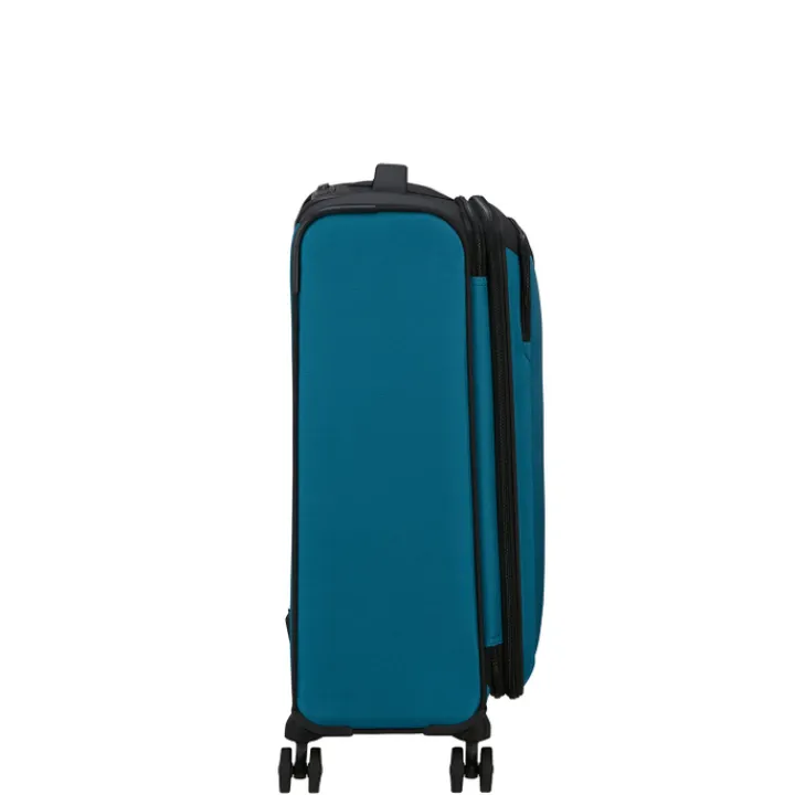 Reistrolleys|Reiskoffers>American Tourister Daring Dash Spinner M EXP black/blue