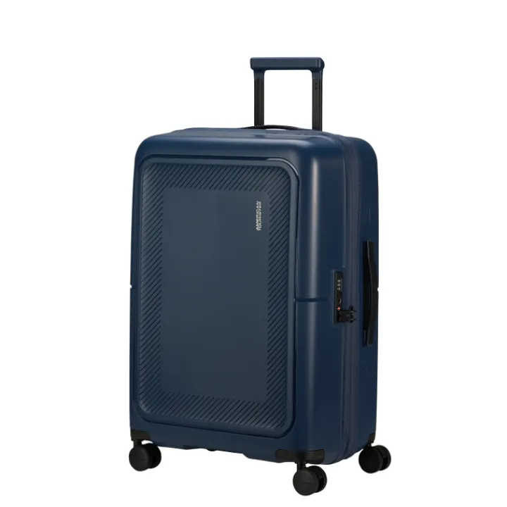 Reistrolleys|Reiskoffers>American Tourister Dashpop Spinner 67 Exp midnight blue