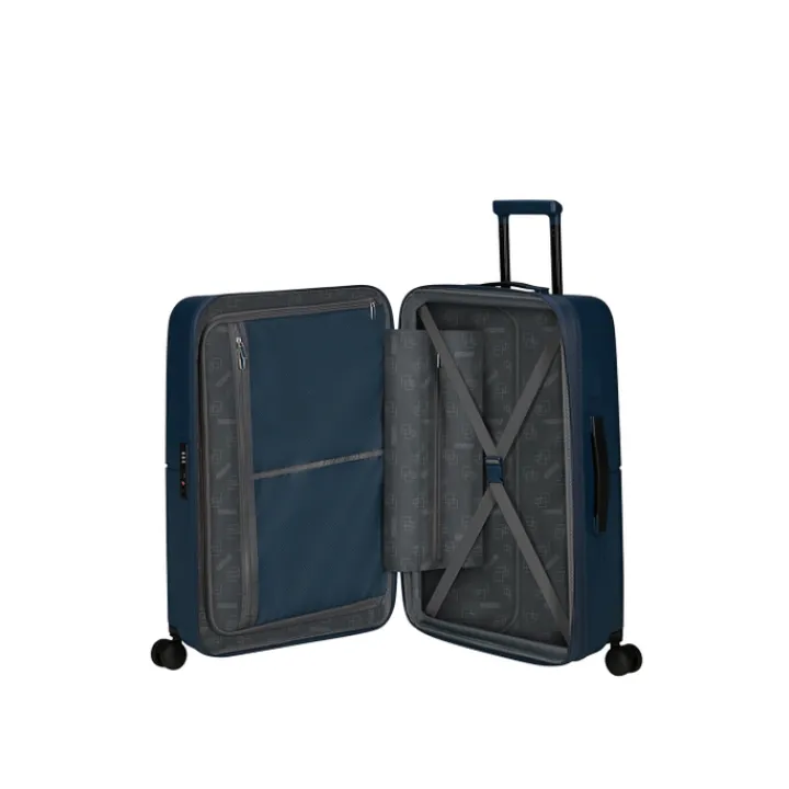 Reistrolleys|Reiskoffers>American Tourister Dashpop Spinner 67 Exp midnight blue