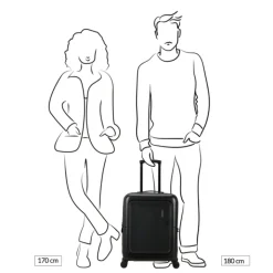Transavia Trolleys|Ryanair Trolleys>American Tourister Dashpop Spinner 55 Exp golden yellow