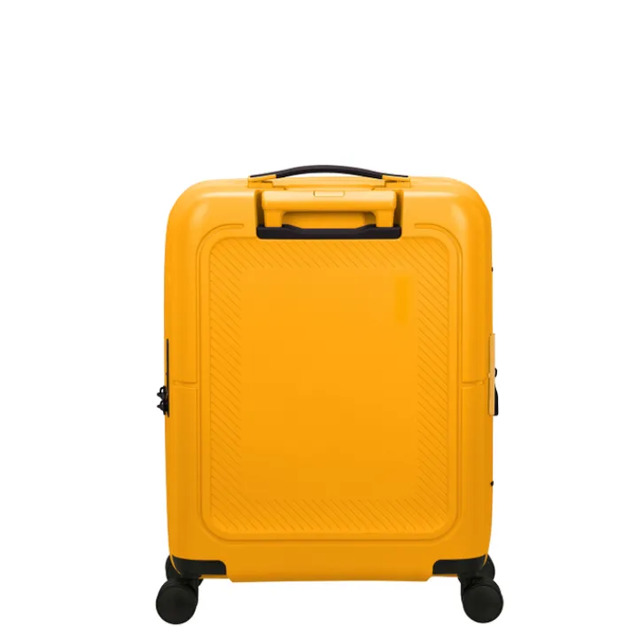 Transavia Trolleys|Ryanair Trolleys>American Tourister Dashpop Spinner 55 Exp golden yellow
