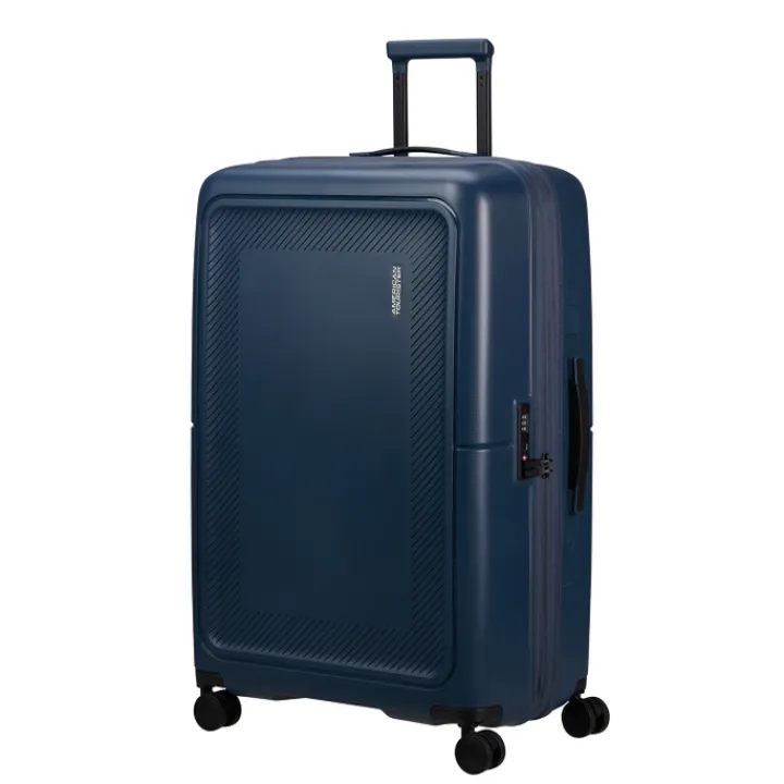 Reistrolleys|Reiskoffers>American Tourister Dashpop Spinner 77 Exp midnight blue
