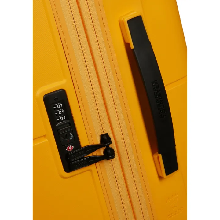 Reistrolleys|Reiskoffers>American Tourister Dashpop Spinner 77 Exp golden yellow