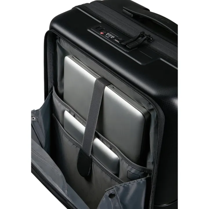Laptop Trolleys|Laptop Trolleys>American Tourister Dashpop Spinner 55/20 Exp Frontl. true black