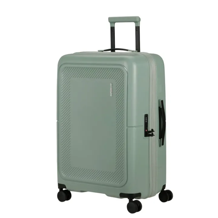 Reistrolleys|Reiskoffers>American Tourister Dashpop Spinner 67/24 Exp TSA iceberg green