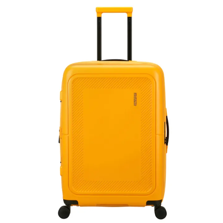 Reistrolleys|Reiskoffers>American Tourister Dashpop Spinner 67 Exp golden yellow