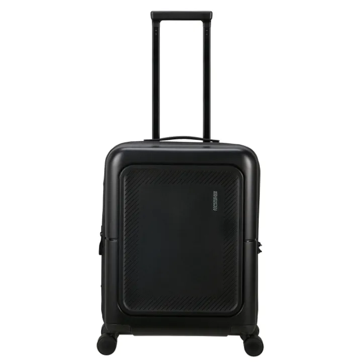 Transavia Trolleys|Ryanair Trolleys>American Tourister Dashpop Spinner 55 Exp true black