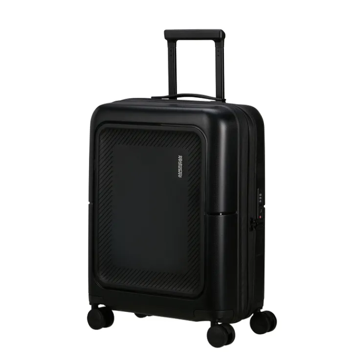 Transavia Trolleys|Ryanair Trolleys>American Tourister Dashpop Spinner 55 Exp true black