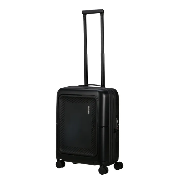 Transavia Trolleys|Ryanair Trolleys>American Tourister Dashpop Spinner 55 Exp true black