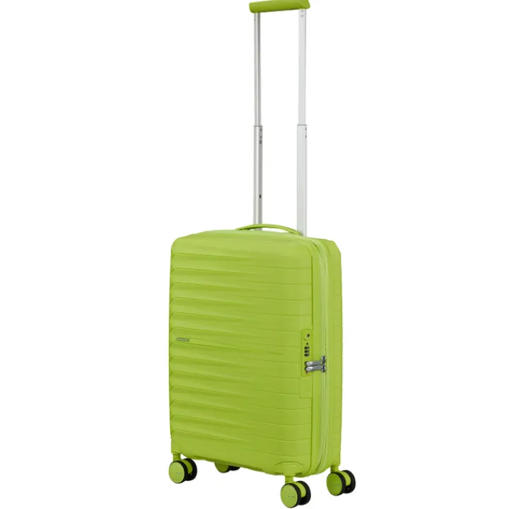 Transavia Trolleys|Ryanair Trolleys>American Tourister FastForward Spinner 55/20 TSA Exp neon lime