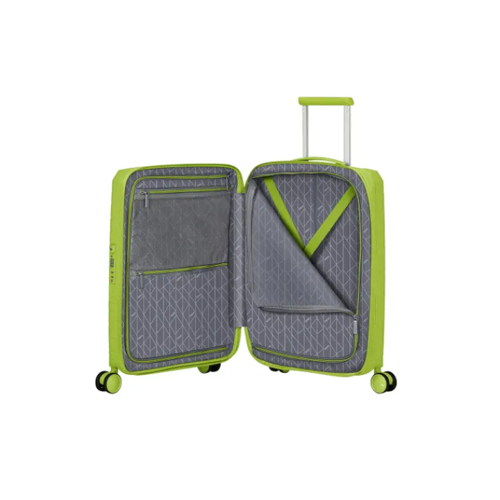 Transavia Trolleys|Ryanair Trolleys>American Tourister FastForward Spinner 55/20 TSA Exp neon lime