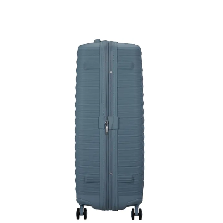 Reistrolleys|Reiskoffers>American Tourister FastForward Spinner 78/29 TSA Exp steel blue