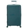 Reistrolleys|Harde Koffers>American Tourister Fastforward Spinner 78/29 TSA Expandable totally teal