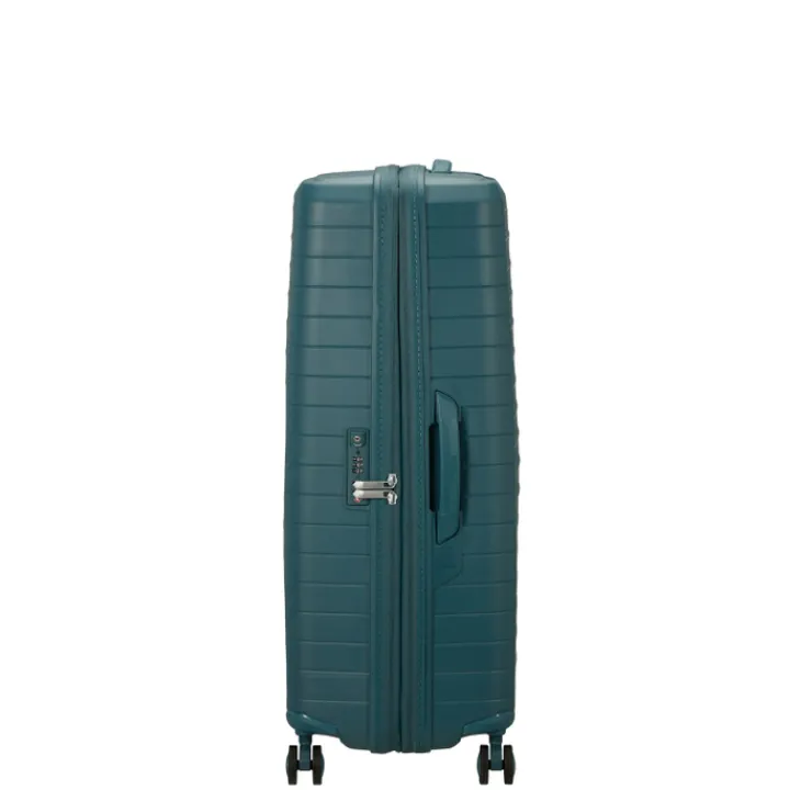 Reistrolleys|Harde Koffers>American Tourister Fastforward Spinner 78/29 TSA Expandable totally teal