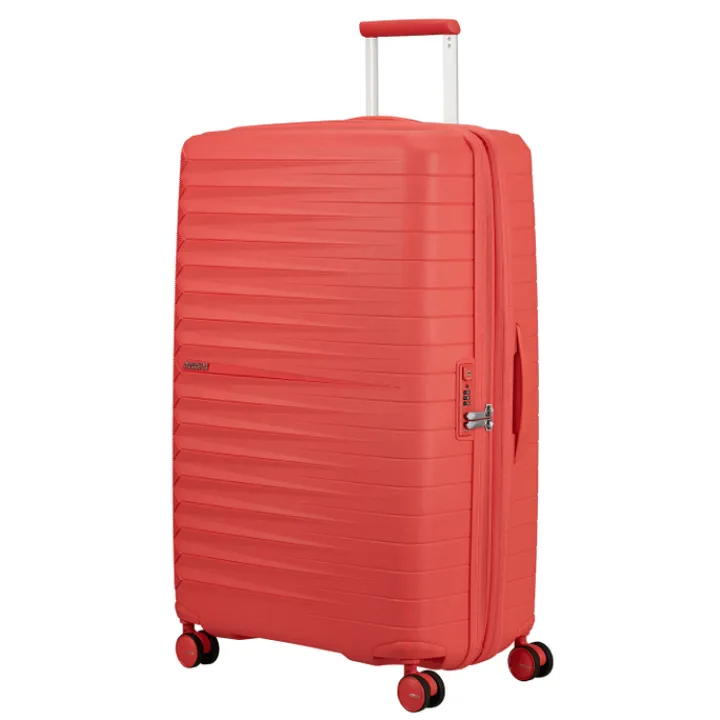 Reistrolleys|Harde Koffers>American Tourister FastForward Spinner 78/29 TSA Exp sunset coral