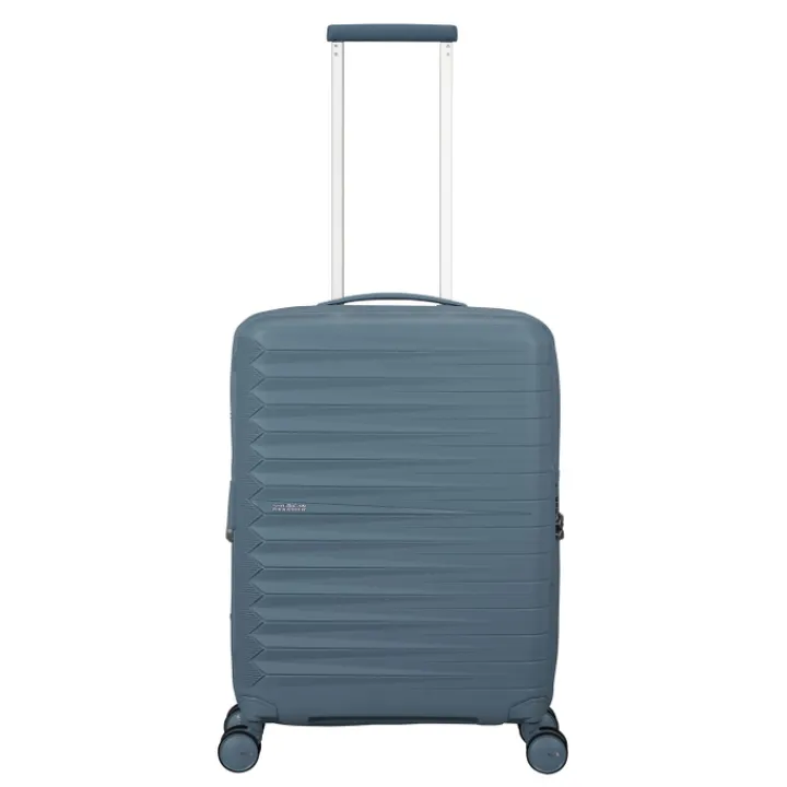 Ryanair Trolleys|Handbagage Trolleys>American Tourister FastForward Spinner 55/20 TSA Exp steel blue