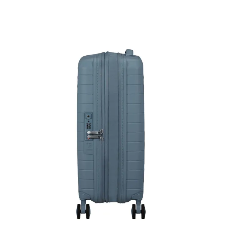 Ryanair Trolleys|Handbagage Trolleys>American Tourister FastForward Spinner 55/20 TSA Exp steel blue