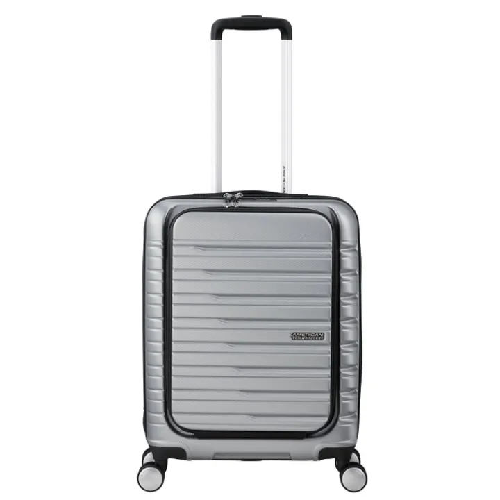 Transavia Trolleys|Ryanair Trolleys>American Tourister Flashline Spin. 55/20 Frontloader Cabin Trolley sky silver
