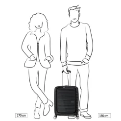 Transavia Trolleys|Ryanair Trolleys>American Tourister Flashline Spin. 55/20 Frontloader Cabin Trolley sky silver
