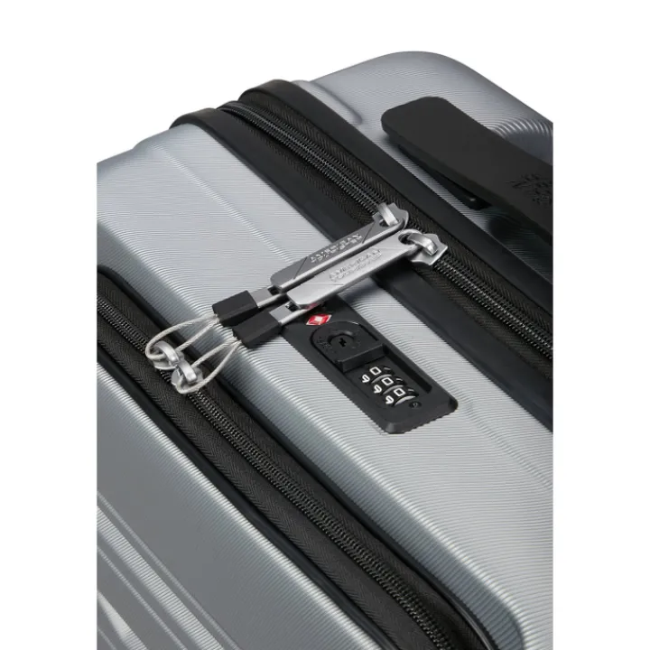 Transavia Trolleys|Ryanair Trolleys>American Tourister Flashline Spin. 55/20 Frontloader Cabin Trolley sky silver