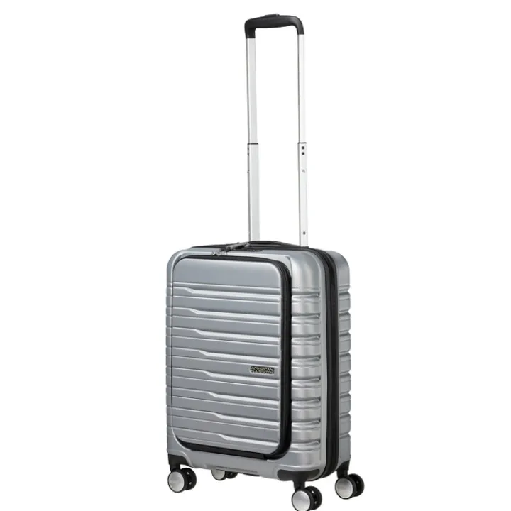 Transavia Trolleys|Ryanair Trolleys>American Tourister Flashline Spin. 55/20 Frontloader Cabin Trolley sky silver