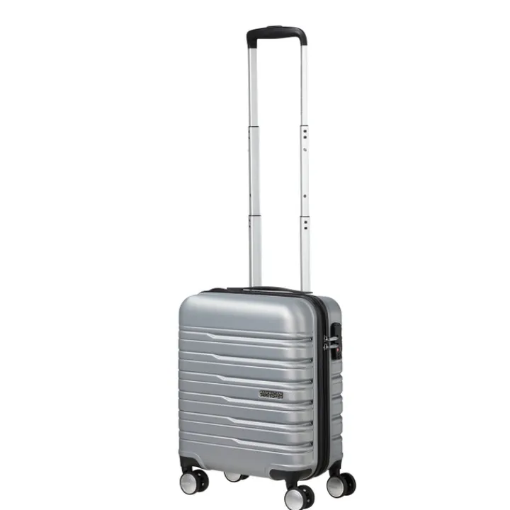 Transavia Trolleys|Handbagage Trolleys>American Tourister Flashline Spinner Underseater sky silver