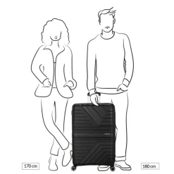 Reistrolleys|Reiskoffers>American Tourister Flytwist Spinner 78/29 TSA Expandable botanic green