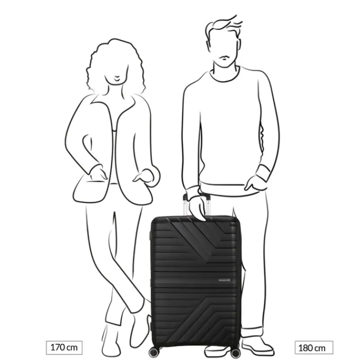 Reistrolleys|Reiskoffers>American Tourister Flytwist Spinner 78/29 TSA Expandable botanic green