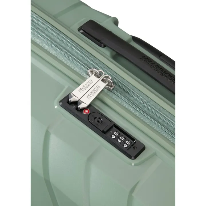 Reistrolleys|Reiskoffers>American Tourister Flytwist Spinner 78/29 TSA Expandable botanic green