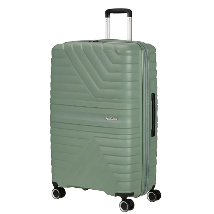 Reistrolleys|Reiskoffers>American Tourister Flytwist Spinner 78/29 TSA Expandable botanic green