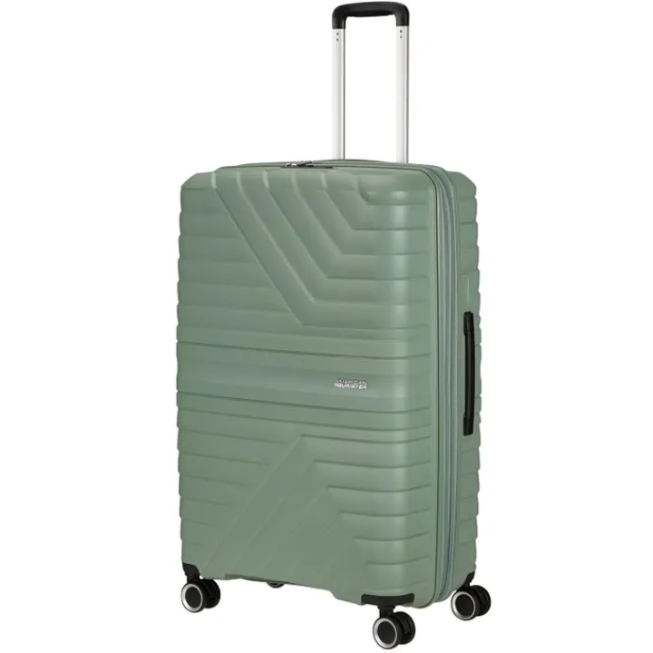 Reistrolleys|Reiskoffers>American Tourister Flytwist Spinner 78/29 TSA Expandable botanic green