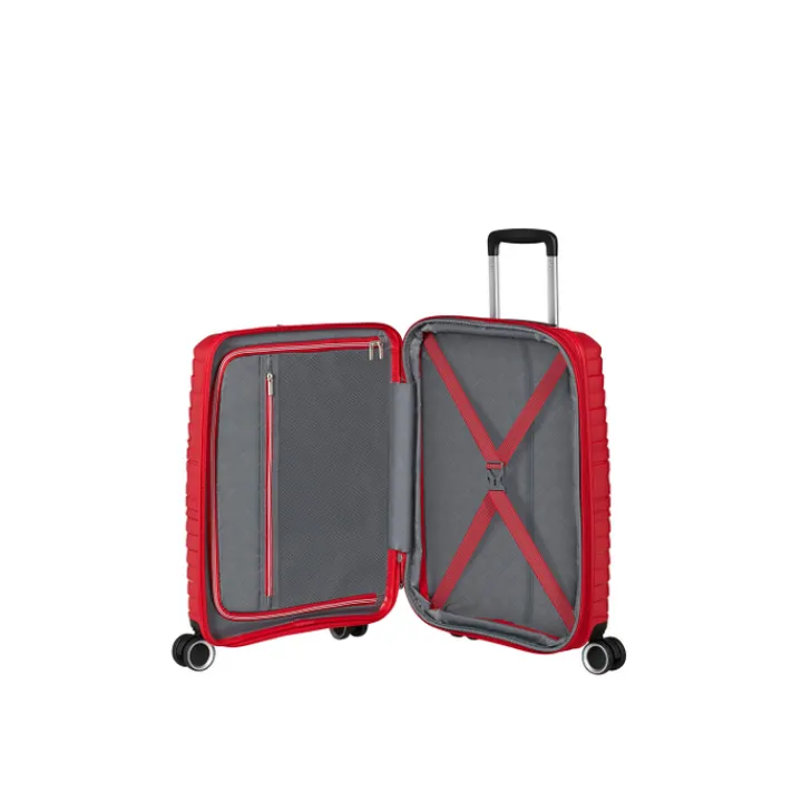 Handbagage Trolleys|Reistrolleys>American Tourister Flytwist Spinner Cabin Trolley 55 cm Exp. true red