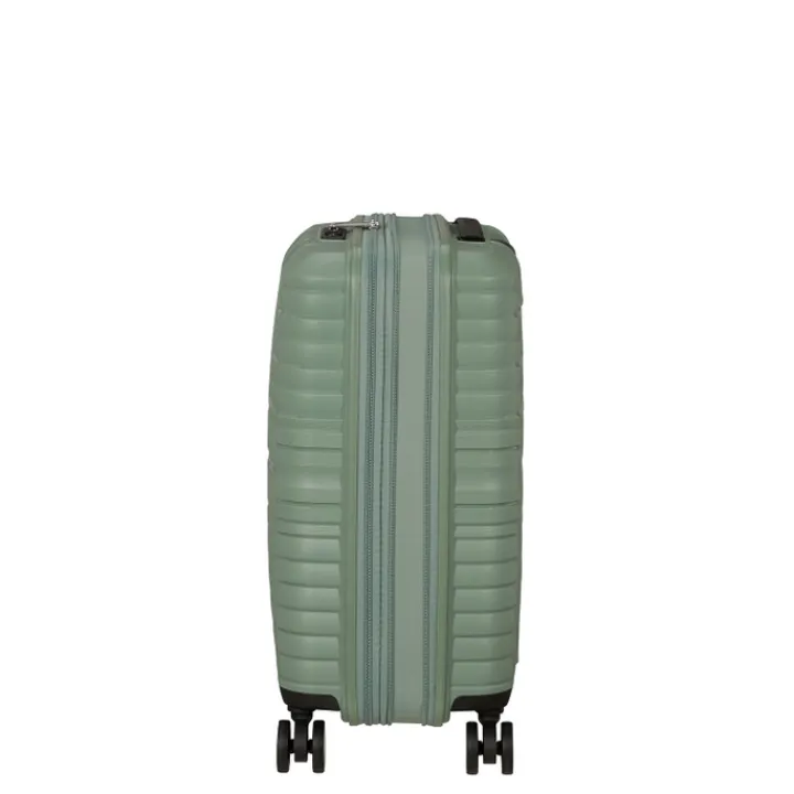 Handbagage Trolleys|Reiskoffers>American Tourister Flytwist Spinner 55/20 TSA Expandable botanic green