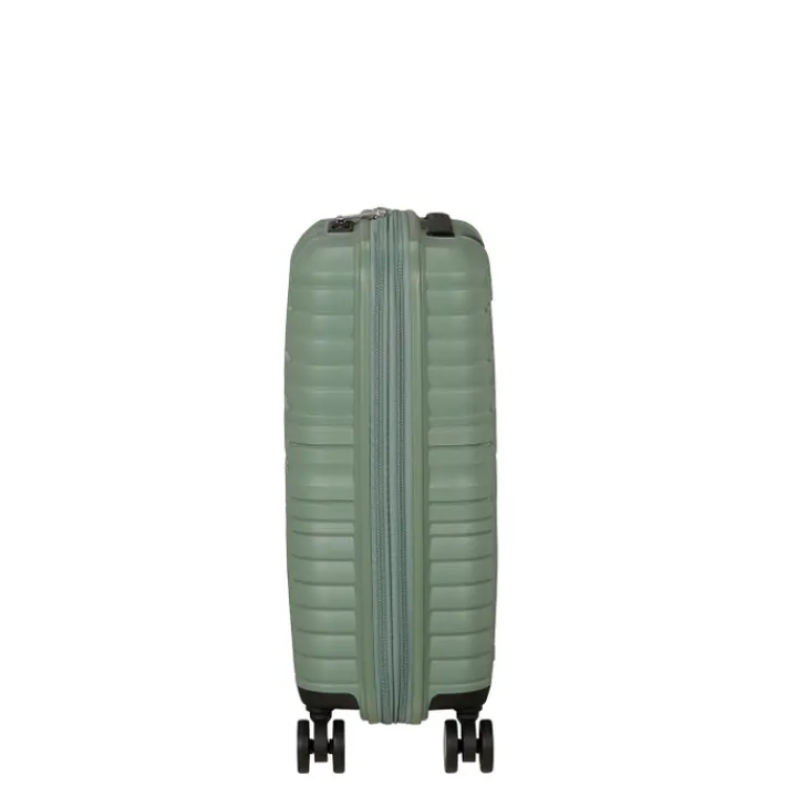 Handbagage Trolleys|Reiskoffers>American Tourister Flytwist Spinner 55/20 TSA Expandable botanic green