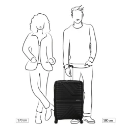 Reistrolleys|Reiskoffers>American Tourister Flytwist Spinner 67/24 TSA Expandable shadow black