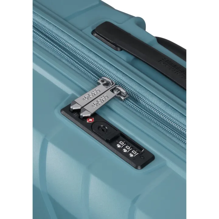 Reistrolleys|Reiskoffers>American Tourister Flytwist Spinner 78 cm Exp. storm blue