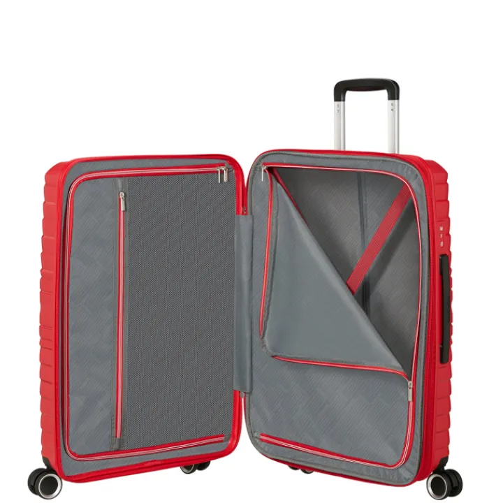Reistrolleys|Reiskoffers>American Tourister Flytwist Medium Spinner 67 cm Exp. true red
