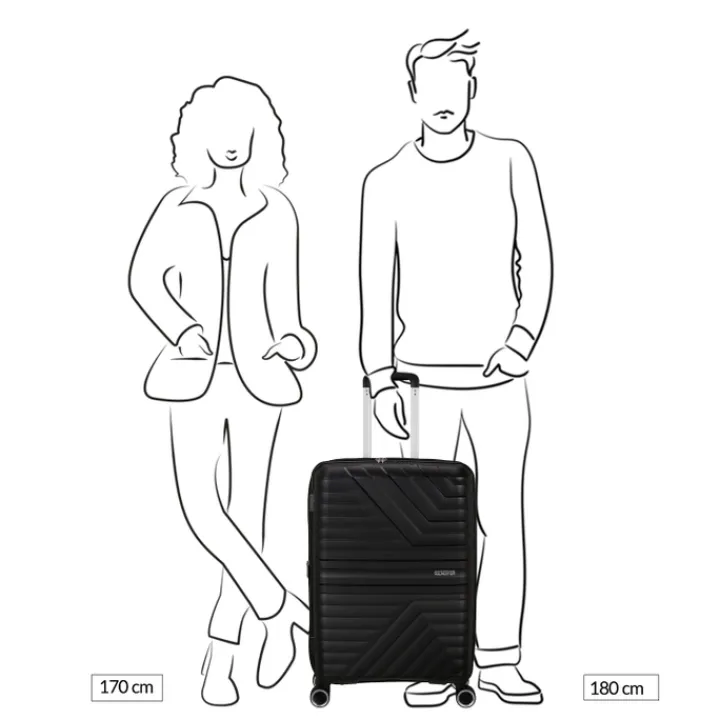 Reistrolleys|Reiskoffers>American Tourister Flytwist Spinner 67/24 TSA Expandable sandstone