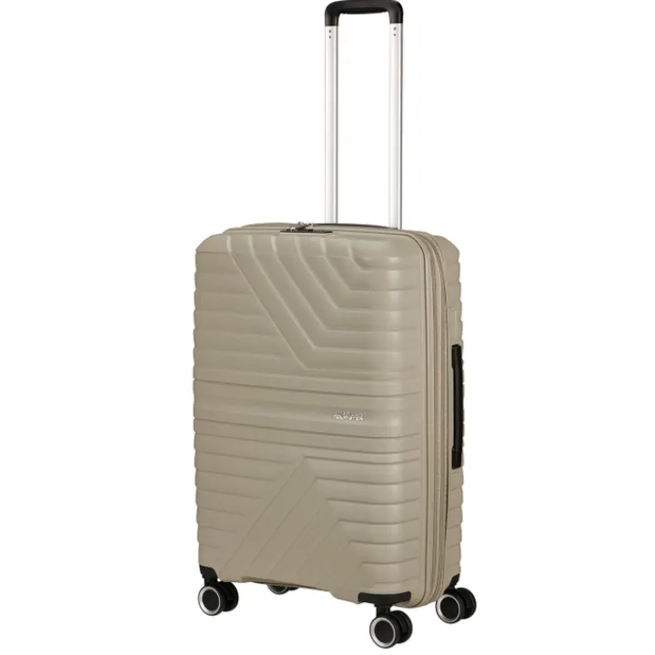 Reistrolleys|Reiskoffers>American Tourister Flytwist Spinner 67/24 TSA Expandable sandstone