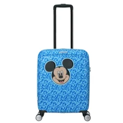 Kinderkoffers>American Tourister Funlighte Disney Spinner 55 cm Mickey lenticular blue