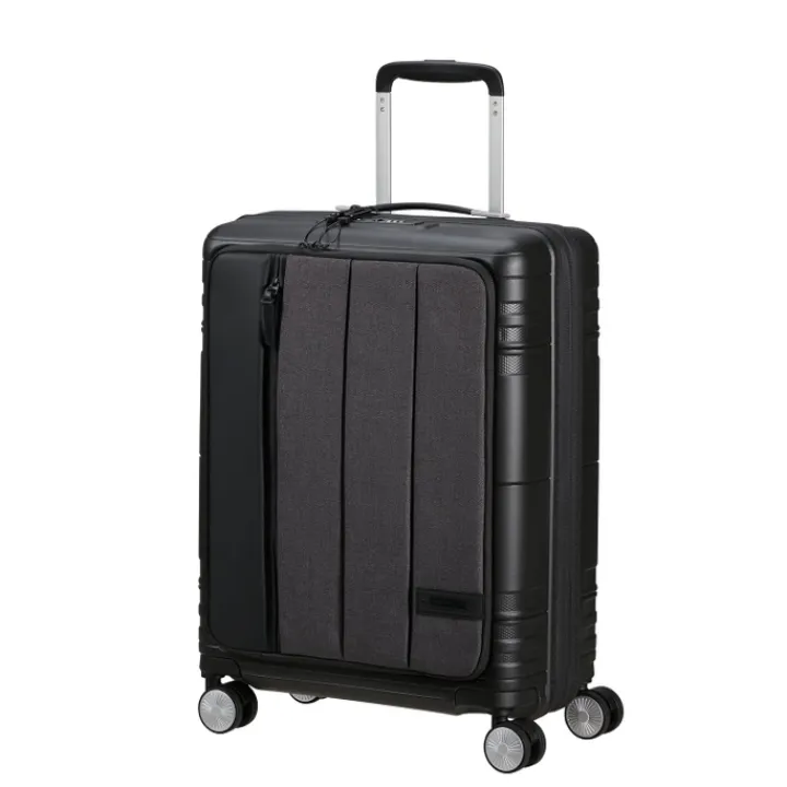 Handbagage Trolleys|Laptop Trolleys>American Tourister Hello Cabin Spinner 55 EXP grey melange