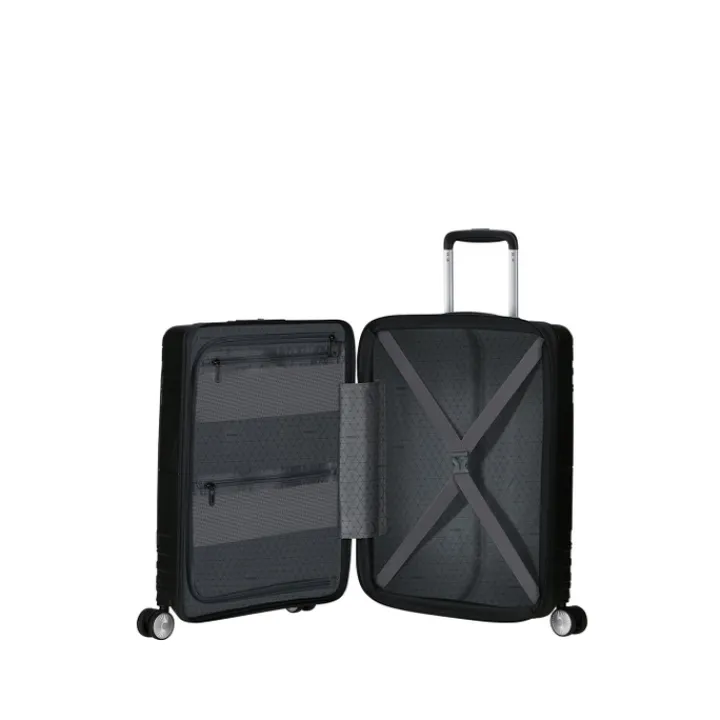 Handbagage Trolleys|Laptop Trolleys>American Tourister Hello Cabin Spinner 55 EXP grey melange