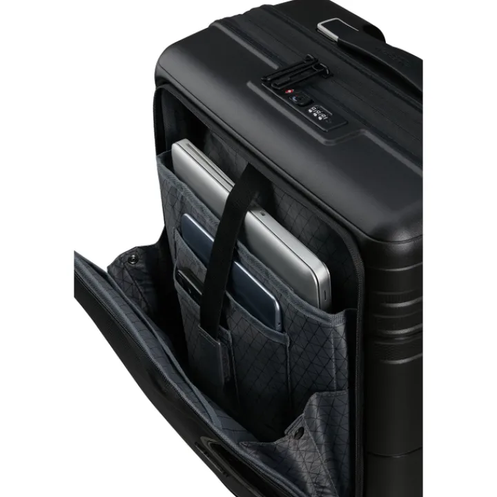 Handbagage Trolleys|Laptop Trolleys>American Tourister Hello Cabin Spinner 55 EXP onyx black