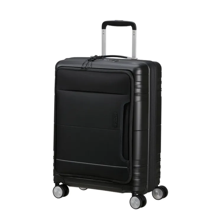 Handbagage Trolleys|Laptop Trolleys>American Tourister Hello Cabin Spinner 55 EXP onyx black