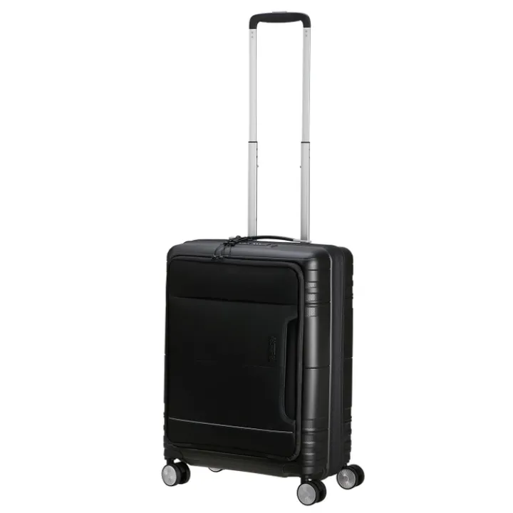 Handbagage Trolleys|Laptop Trolleys>American Tourister Hello Cabin Spinner 55 EXP onyx black