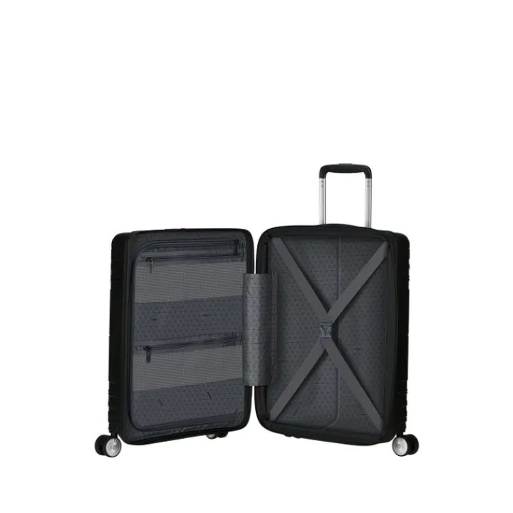 Handbagage Trolleys|Laptop Trolleys>American Tourister Hello Cabin Spinner 55 EXP onyx black