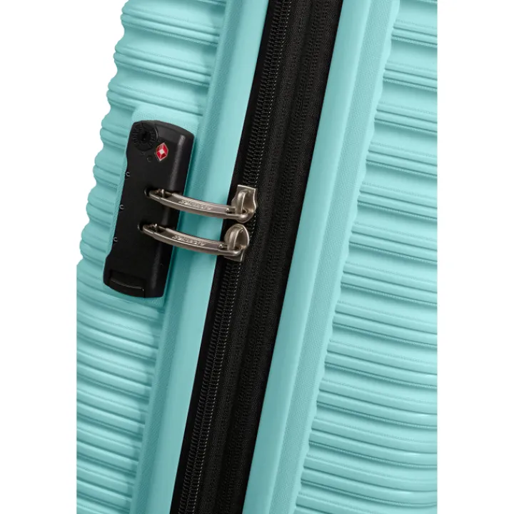 Transavia Trolleys|Ryanair Trolleys>American Tourister Liftoff Spinner 55 summer blue