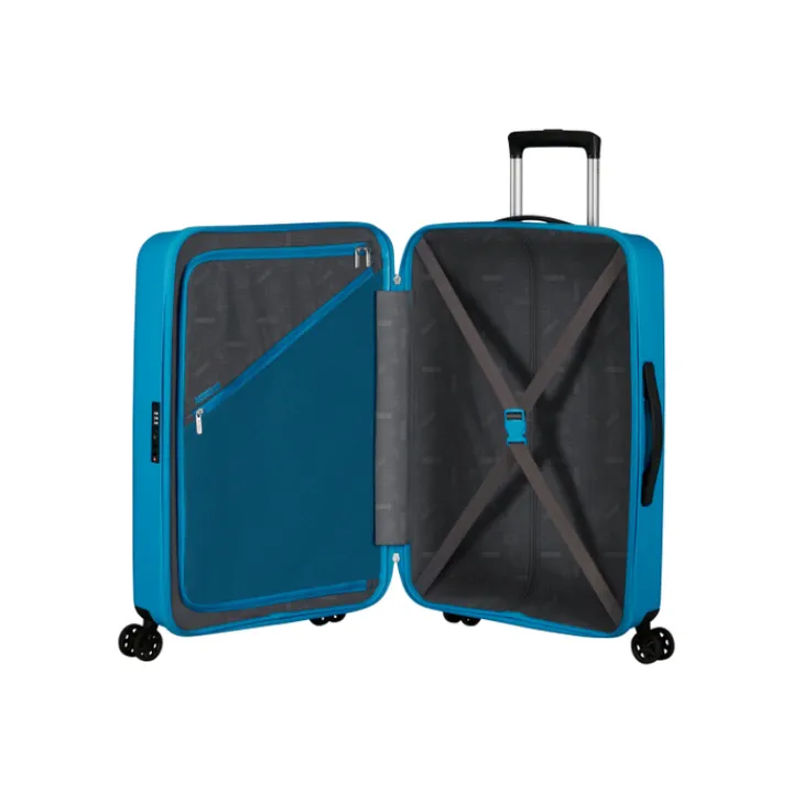 Reiskoffers|Harde Koffers>American Tourister Rejoy Spinner 68/25 TSA azure blue
